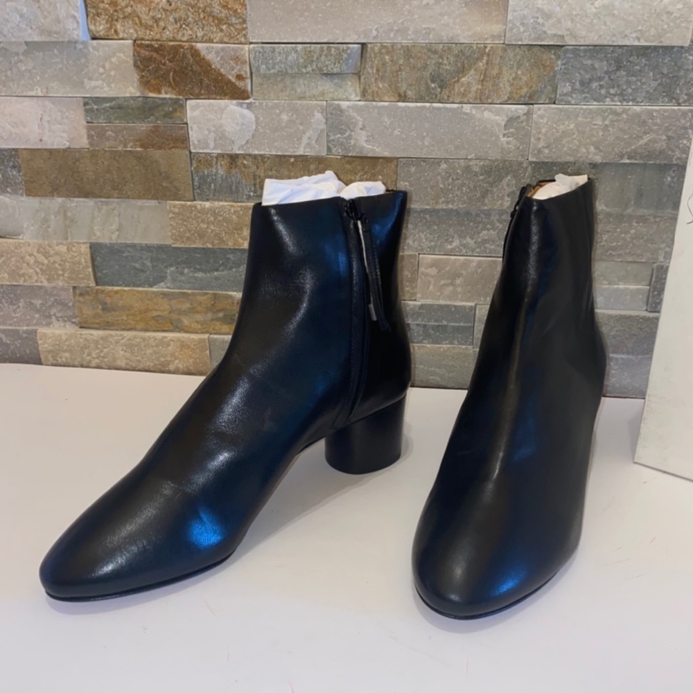 Isabel Marant Black Danay Leather Ankle Boots - Picture 3 of 11